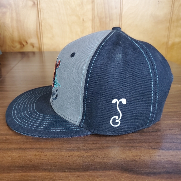 Grassroots California x Black Ink Snapback Hat - Picture 3 of 5